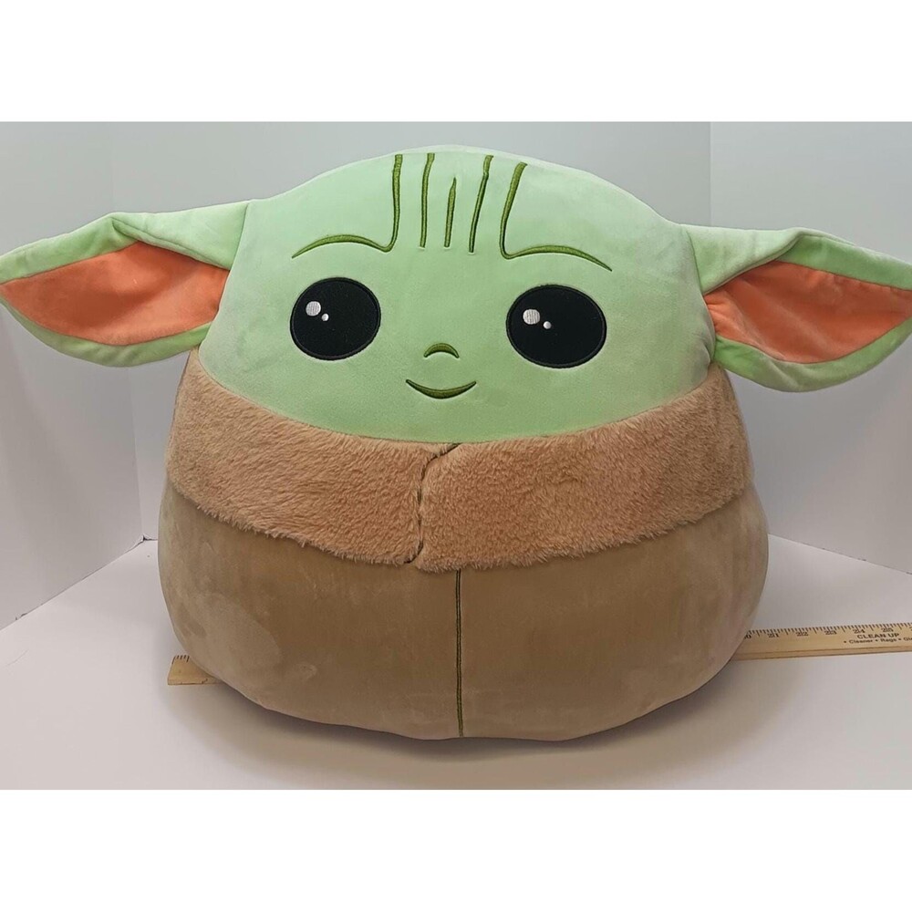 Star Wars Grogu Squishmallow / 22 Inch Plush Baby Yoda Pillow /  Large Stuffed A